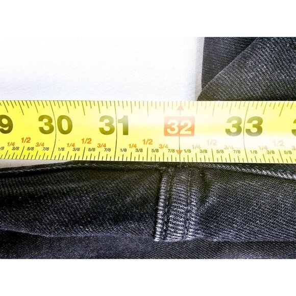 Madewell Size 25X32 Women's Black The Perfect Vintage Flare Denim Jeans Logo Tag - Picture 7 of 12